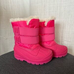 *SOLD* Pink Cat & Jack Kid’s Size 5 Winter Boots w/ Faux Fur Lining & Thermalite